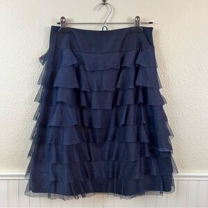 Bella Bird Ruffle Tiered Fairy Skirt Navy Blue